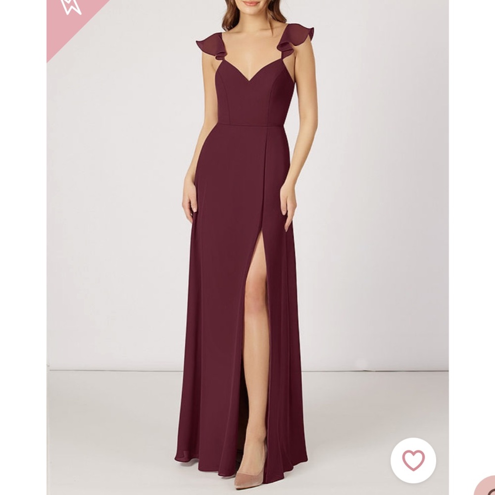 Cabernet Azazie Everett Bridesmaid Gown